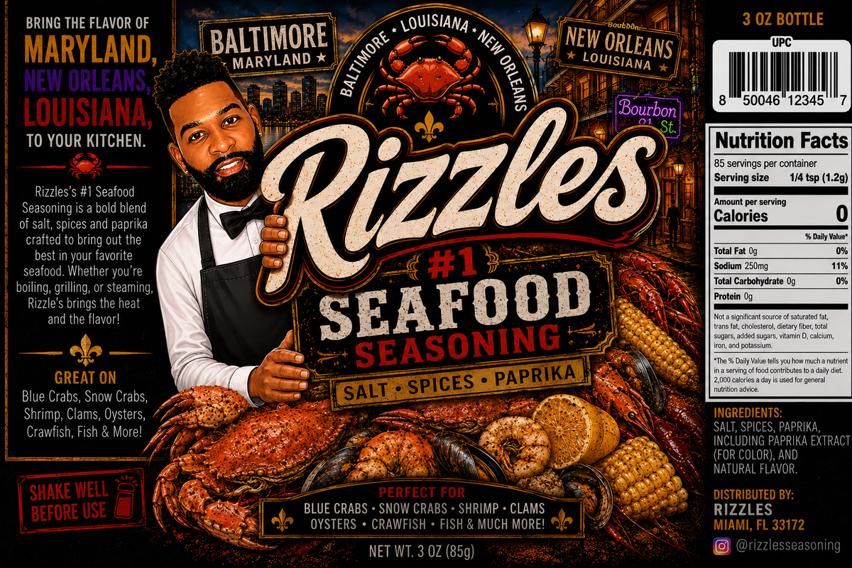 Rizzle's #1 Seafood Seasoning